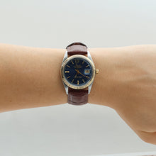 Load image into Gallery viewer, Rolex Datejust ref. 1601 - Blue Dial v2 - Leather strap
