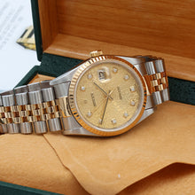 Indlæs billede til gallerivisning Datejust ref. 16233 - Champagne Millennary Diamonds Dial - Jubilee Bracelet
