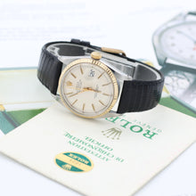 Załaduj obraz do przeglądarki galerii, Rolex Datejust ref. 1601 - Cream Dial - Leather Strap - Full Set
