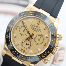 Carica l'immagine nel visualizzatore di Gallery, Rolex Daytona ref. 116518LN - Oysterflex - Champagne Dial with diamonds - Full Set
