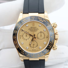 Carica l'immagine nel visualizzatore di Gallery, Rolex Daytona ref. 116518LN - Oysterflex - Champagne Dial with diamonds - Full Set

