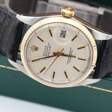 Załaduj obraz do przeglądarki galerii, Rolex Datejust ref. 1601 - Cream Dial - Leather Strap - Full Set
