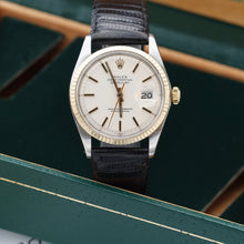 Załaduj obraz do przeglądarki galerii, Rolex Datejust ref. 1601 - Cream Dial - Leather Strap - Full Set
