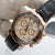 Rolex Daytona Ref. 116515 Elfenbein -Zifferblatt mit goldenen Subdialen - Gummi -B -Riemen - Voller Set