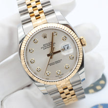 Bild in Galerie-Viewer laden, Rolex Datejust Ref. 116233 Silber -Zifferblatt mit Diamanten - Voller Satz
