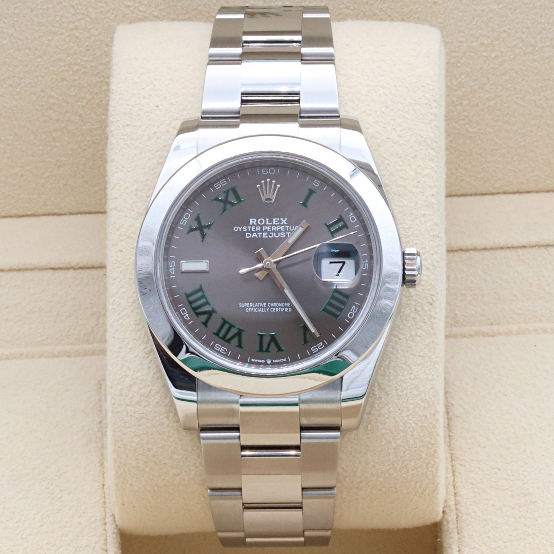 Rolex Datejust ref. 126300 Wimbledon Dial Oyster bracelet - Full Set