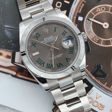 Indlæs billede til gallerivisning Rolex Datejust ref. 126300 Wimbledon Dial Oyster bracelet - Full Set
