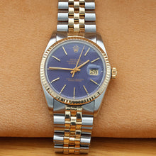 Charger l'image dans la galerie, Rolex Datejust ref. 16013 - Blue Dial - Jubilee - Full Set
