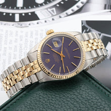 Charger l'image dans la galerie, Rolex Datejust ref. 16013 - Blue Dial - Jubilee - Full Set
