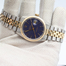 Charger l'image dans la galerie, Rolex Datejust ref. 16013 - Blue Dial - Jubilee - Full Set

