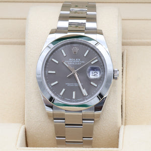 Rolex Datejust ref. 126300 Slate Grey Dial Oyster bracelet - Full Set