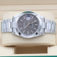 Indlæs billede til gallerivisning Rolex Datejust ref. 126300 Slate Grey Dial Oyster bracelet - Full Set
