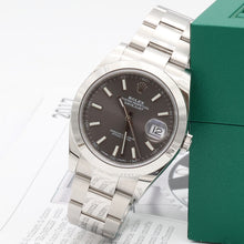 Indlæs billede til gallerivisning Rolex Datejust ref. 126300 Slate Grey Dial Oyster bracelet - Full Set
