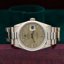 Bild in Galerie-Viewer laden, Rolex Day-Date 36 ref. 18238 - Champagne Diamonds Dial President bracelet - Full Set
