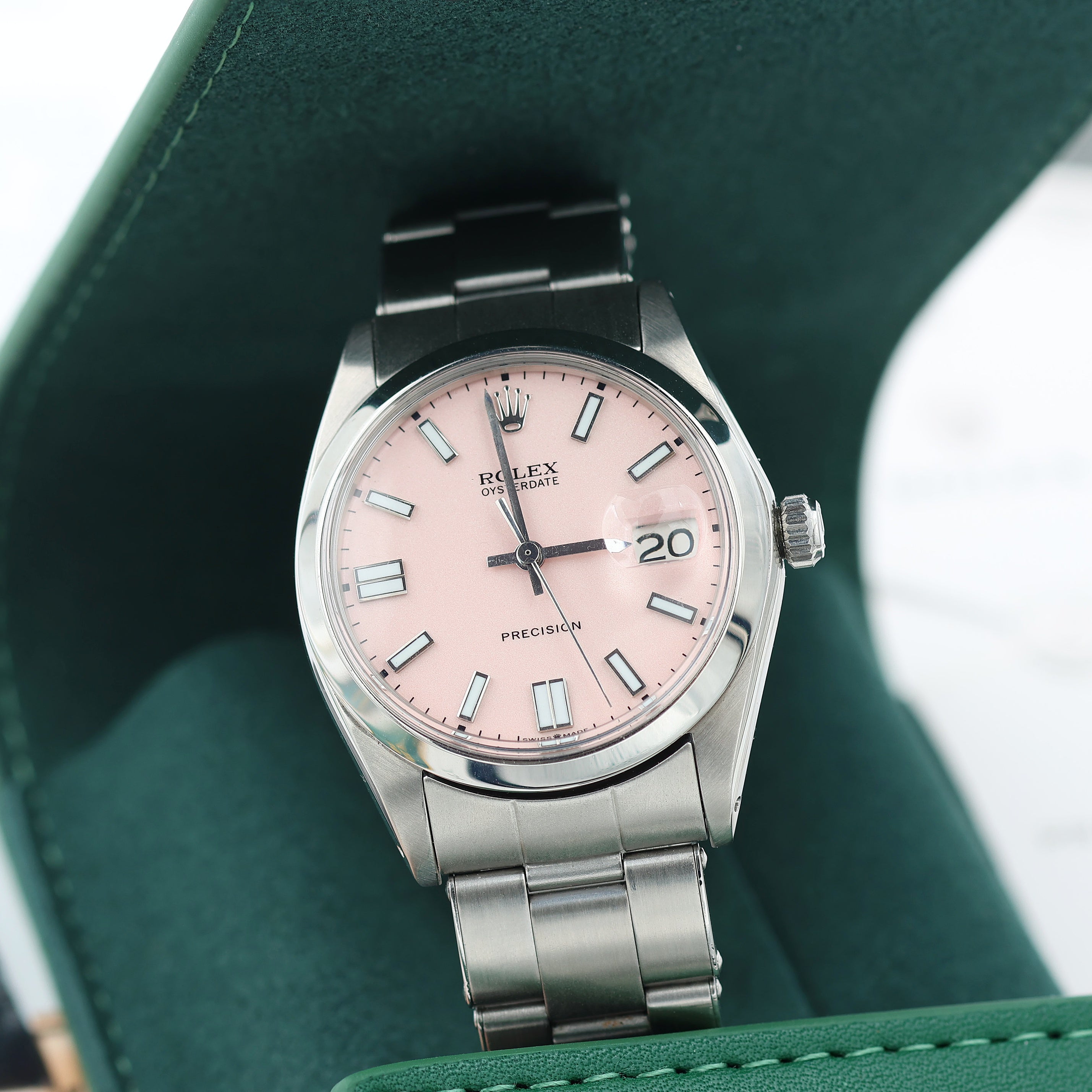Rolex Precision Date ref 6694  - Pink Dial - Oyster Bracelet