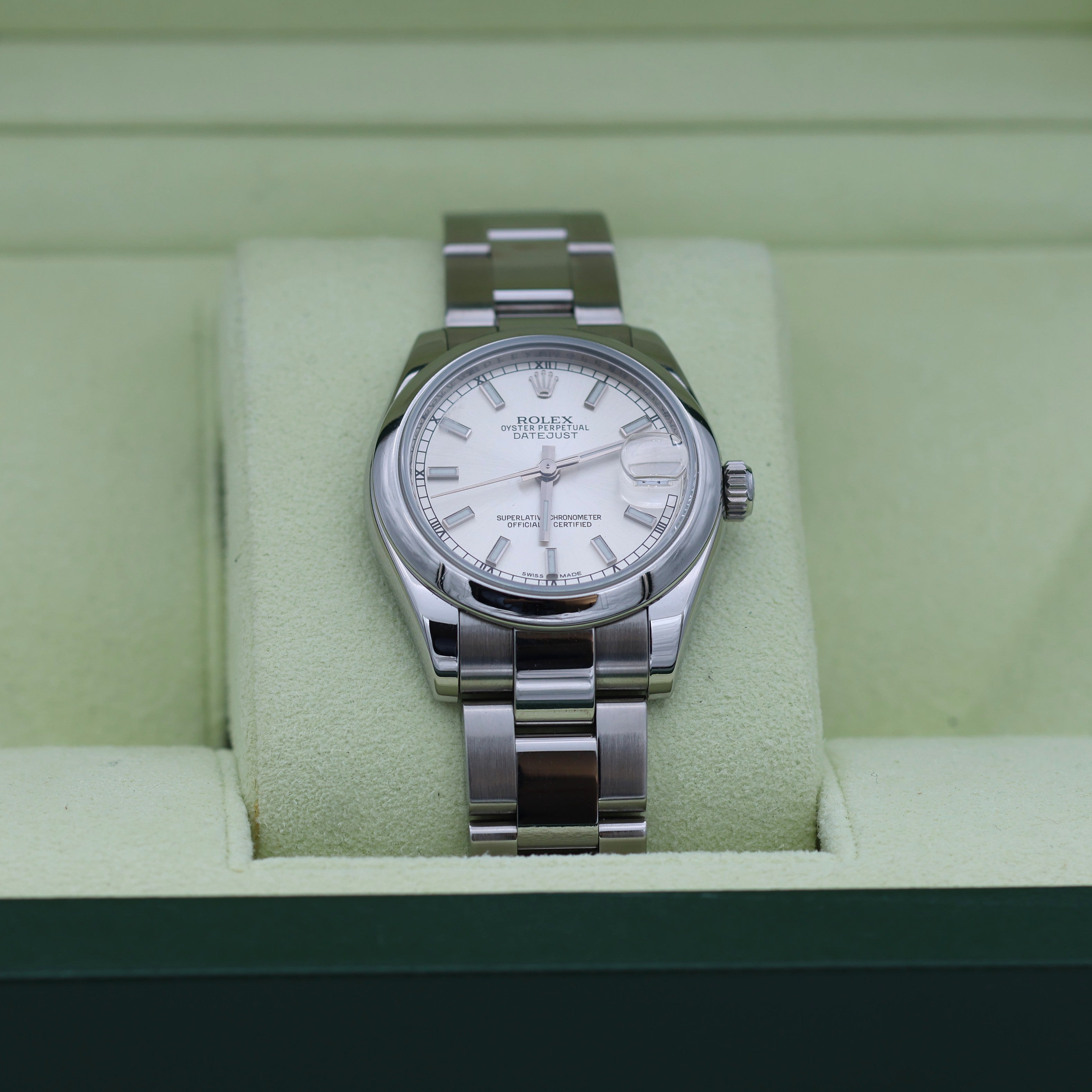 Rolex Datejust Mid-size ref. 178240 - Silver Dial - Full Set