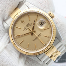 Bild in Galerie-Viewer laden, Rolex Datejust 36 ref. 16233 Champagne dial (V4) - Jubilee Bracelet - Full Set

