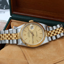 Bild in Galerie-Viewer laden, Rolex Datejust 36 ref. 16233 Champagne dial (V5) - Jubilee Bracelet - Full Set
