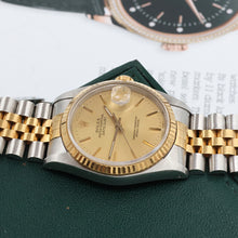 Bild in Galerie-Viewer laden, Rolex Datejust 36 ref. 16233 Champagne dial (V5) - Jubilee Bracelet - Full Set

