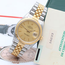 Bild in Galerie-Viewer laden, Rolex Datejust 36 ref. 16233 Champagne dial (V5) - Jubilee Bracelet - Full Set
