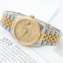 Bild in Galerie-Viewer laden, Rolex Datejust 36 ref. 16233 Champagne dial (V5) - Jubilee Bracelet - Full Set
