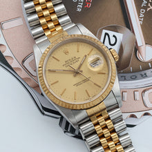 Bild in Galerie-Viewer laden, Rolex Datejust 36 ref. 16233 Champagne dial (V5) - Jubilee Bracelet - Full Set
