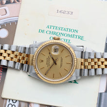 Bild in Galerie-Viewer laden, Rolex Datejust 36 ref. 16233 Champagne dial (V5) - Jubilee Bracelet - Full Set
