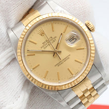Bild in Galerie-Viewer laden, Rolex Datejust 36 ref. 16233 Champagne dial (V5) - Jubilee Bracelet - Full Set
