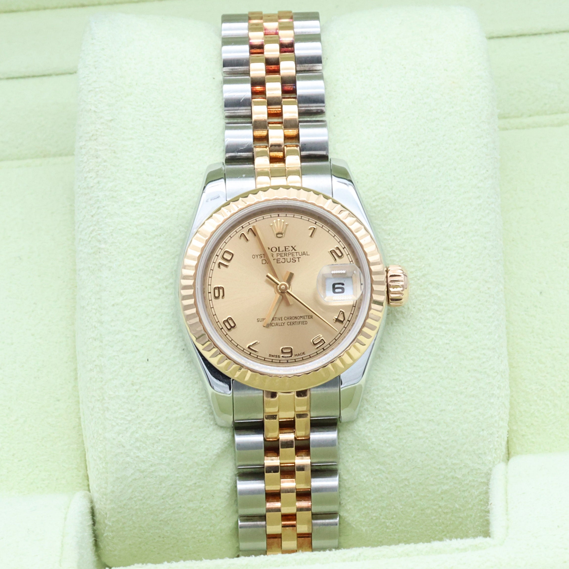 Rolex Datejust ref. 179173 Champagne Arabic Dial - Jubilee Bracelet