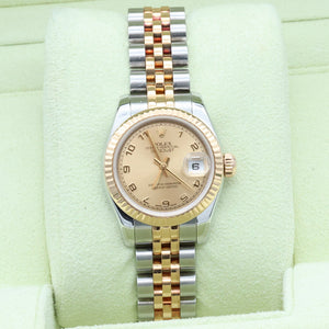 Rolex Datejust ref. 179173 Champagne Arabic Dial - Jubilee Bracelet