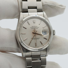 Cargar imagen en el visor de la galería, Rolex Datejust ref. 16200 Silver Dial Oyster Bracelet - Full Set
