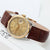Rolex Datejust 36 ref. 16233 Champagne dial - Leather Strap - Full Set