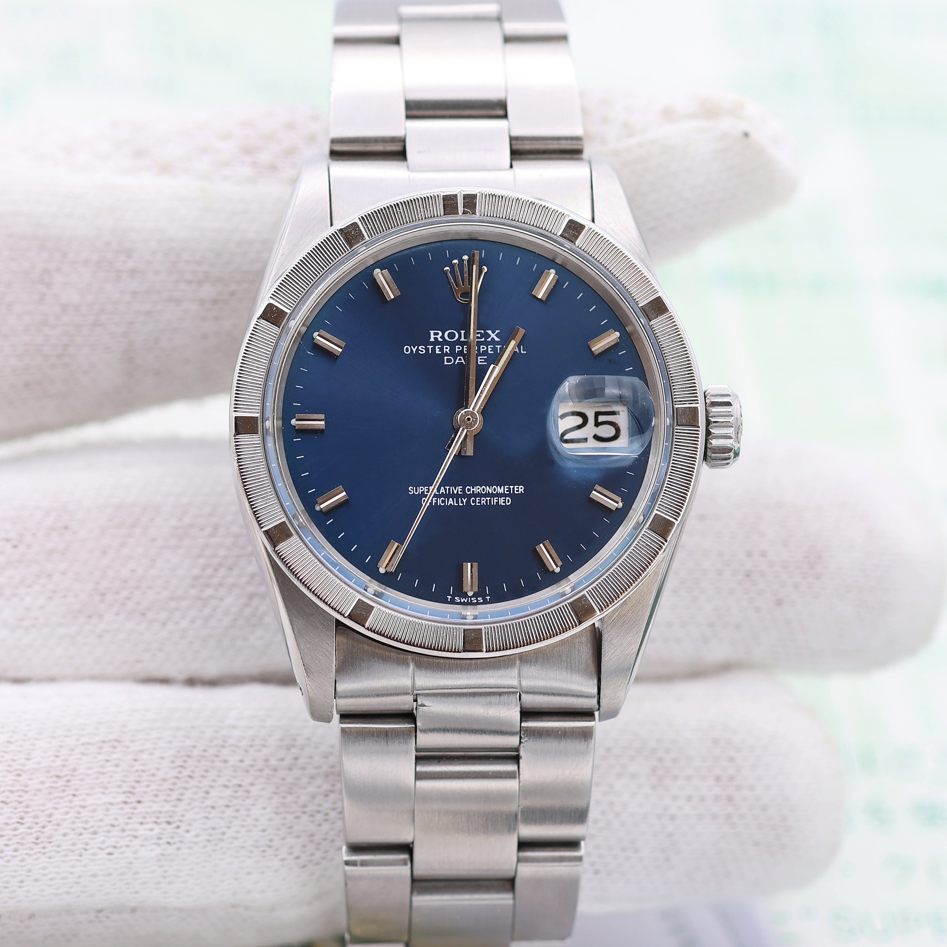 Rolex Oyster Perpetual Date 1501 Blue Dial (V III) Oyster