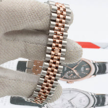 Załaduj obraz do przeglądarki galerii, Rolex Datejust 36 ref. 116231 Black Roman Dial - Steel/Rose Gold Jubilee - Full Set
