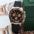 Rolex Daytona ref. 116515 Black dial with pink subdials - Rubber-B strap - Full Set