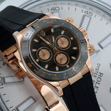 Charger l'image dans la galerie, Rolex Daytona ref. 116515 Black dial with pink subdials - Rubber-B strap - Full Set

