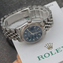 Load image into Gallery viewer, Rolex Datejust 31 ref. 178274 Blue dial Jubilee - Full Set
