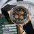 Rolex Daytona ref. 116515 Black dial with pink subdials - Rubber-B strap - Full Set