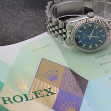 Load image into Gallery viewer, Rolex Datejust 31 ref. 178274 Blue dial Jubilee - Full Set
