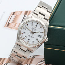 Load image into Gallery viewer, Rolex Date ref. 15200 White Roman Dial with Oyster Bracelet - Full Set
