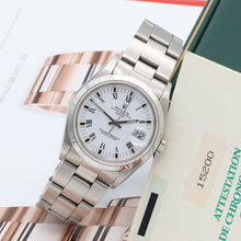 Load image into Gallery viewer, Rolex Date ref. 15200 White Roman Dial with Oyster Bracelet - Full Set
