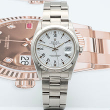 Load image into Gallery viewer, Rolex Date ref. 15200 White Roman Dial with Oyster Bracelet - Full Set
