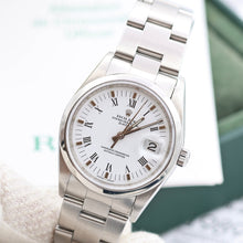 Załaduj obraz do przeglądarki galerii, Rolex Date ref. 15200 White Roman Dial with Oyster Bracelet - Full Set
