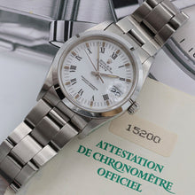 Load image into Gallery viewer, Rolex Date ref. 15200 White Roman Dial with Oyster Bracelet - Full Set
