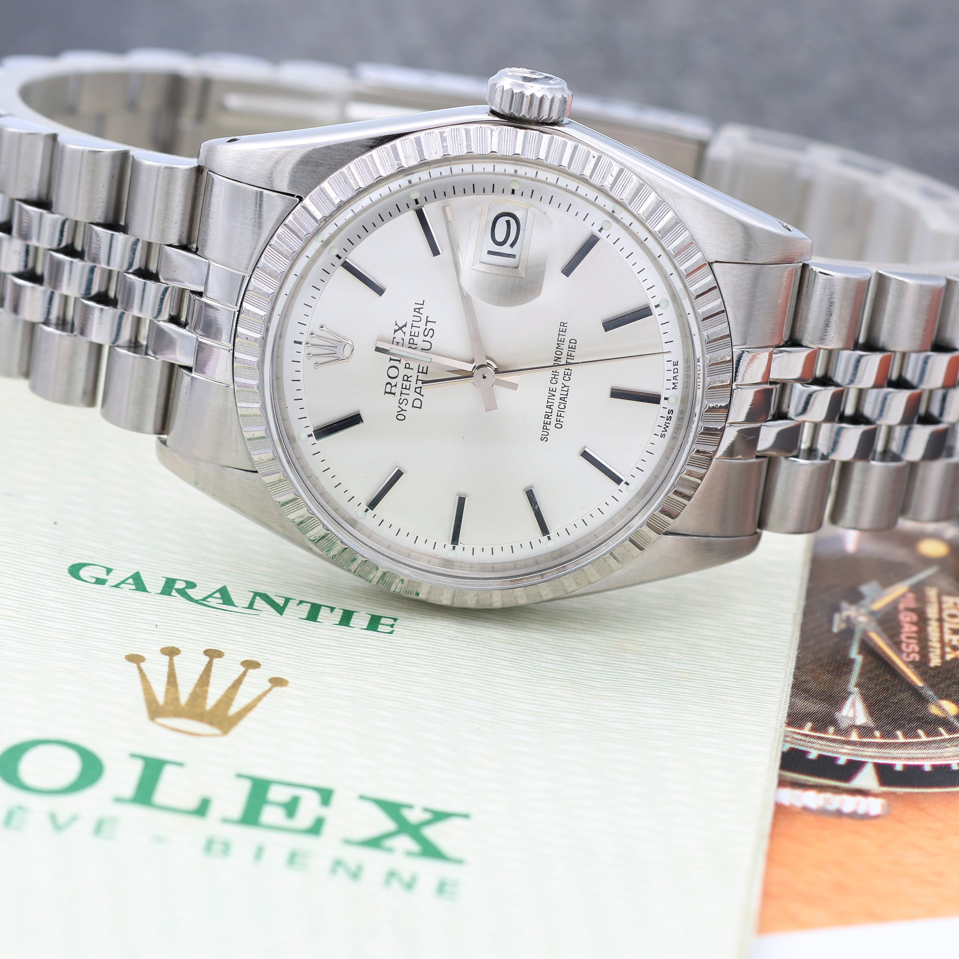 Rolex Datejust ref. 1603 - Silver Dial (V4) - Jubilee Bracelet - Full Set