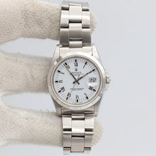 Load image into Gallery viewer, Rolex Date ref. 15200 White Roman Dial with Oyster Bracelet - Full Set
