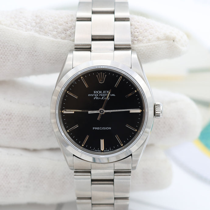 Rolex Air-King ref. 5500 Black dial (V II) - Oyster