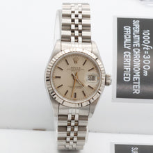 Carica l'immagine nel visualizzatore di Gallery, Rolex Lady-Datejust ref. 69174 - Silver Dial Jubilee bracelet
