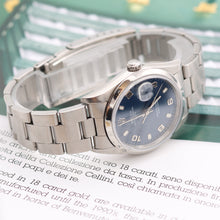 Load image into Gallery viewer, Rolex Date ref. 15200 Blue Arabic Dial Oyster Bracelet - Full Set
