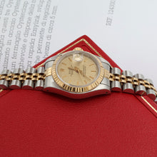 Załaduj obraz do przeglądarki galerii, Rolex Datejust Lady ref. 69173 Steel/Gold- Jubilee Bracelet - Champagne Linen Dial
